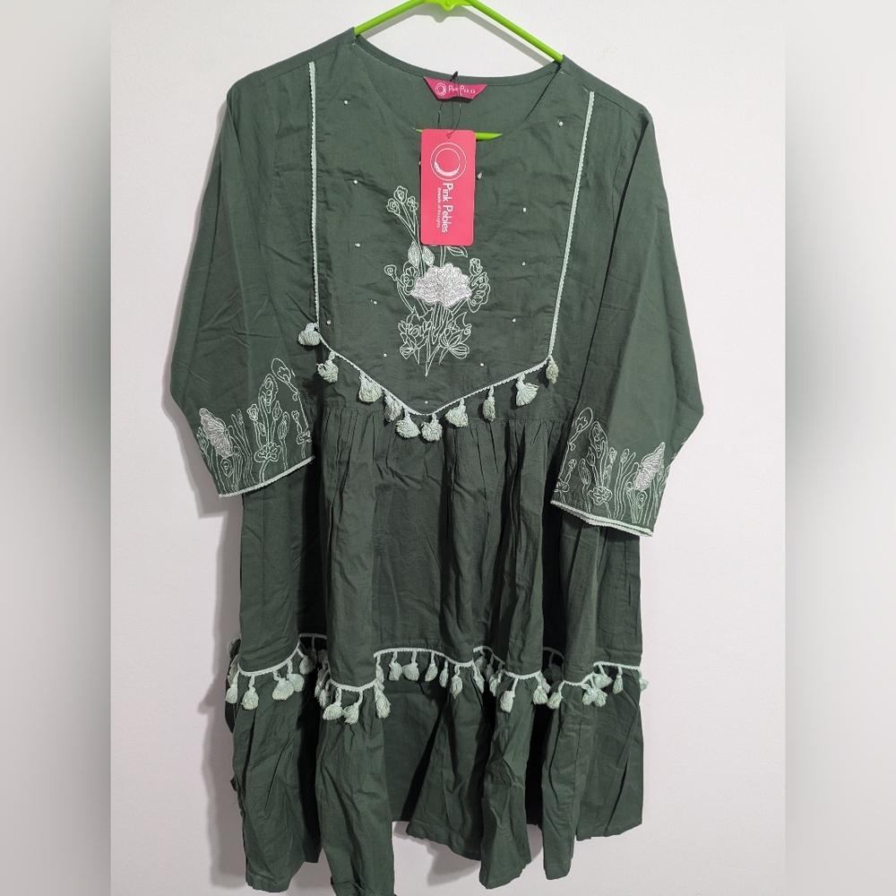 Pure cotton mini dress